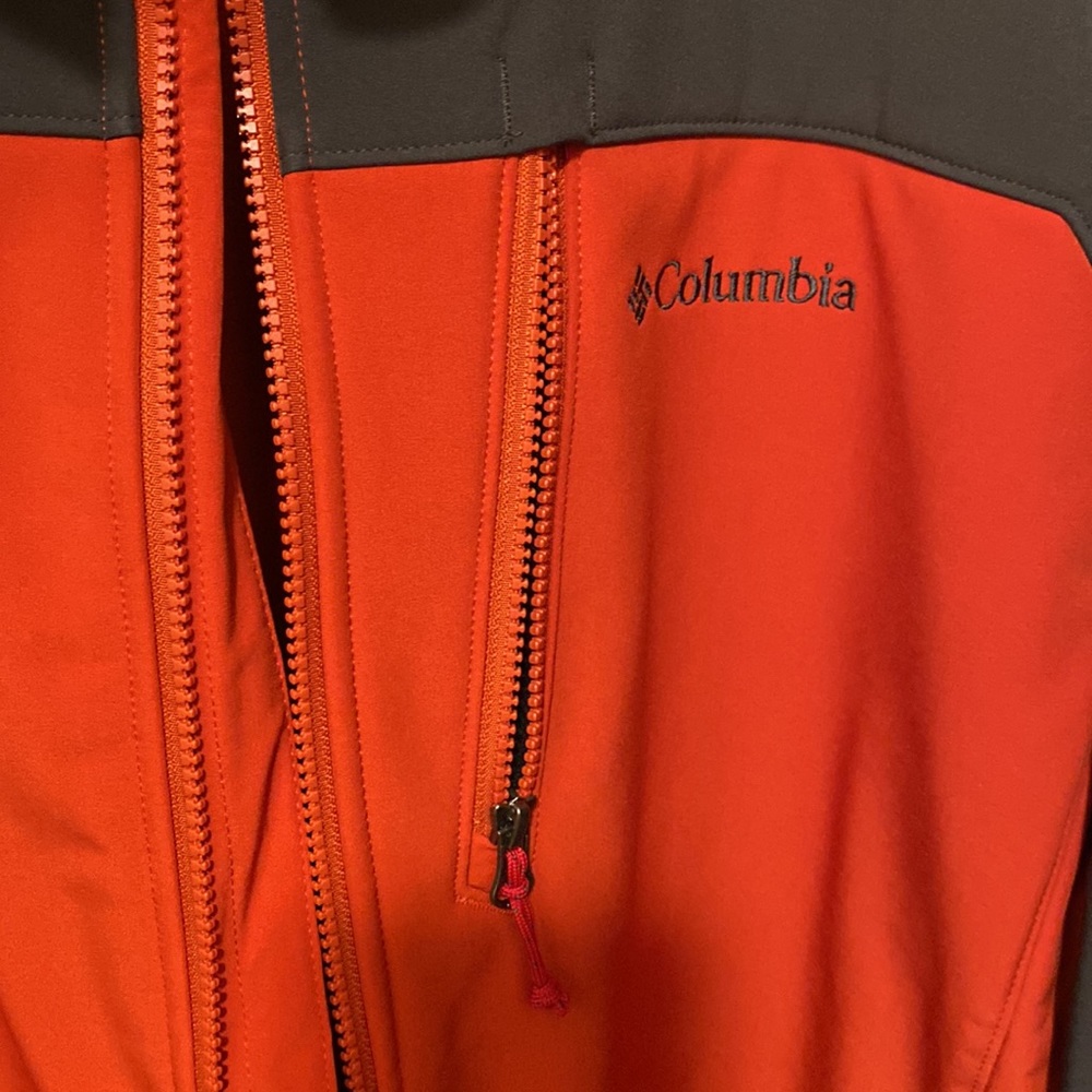 Columbia XL MEN'S RED GRAY LONG SLEEVE JACKET NWT - Picture 3 of 4